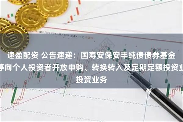速盈配资 公告速递：国寿安保安丰纯债债券基金暂停向个人投资者开放申购、转换转入及定期定额投资业务