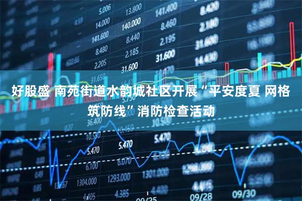 好股盛 南苑街道水韵城社区开展“平安度夏 网格筑防线”消防检查活动
